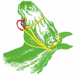 Horses Embroidery Design 10